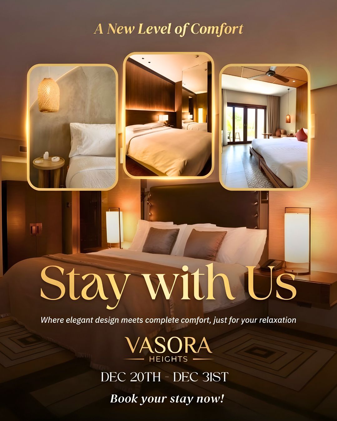 Elegant Hotel Booking & Reservation Creative | Vasora Heights