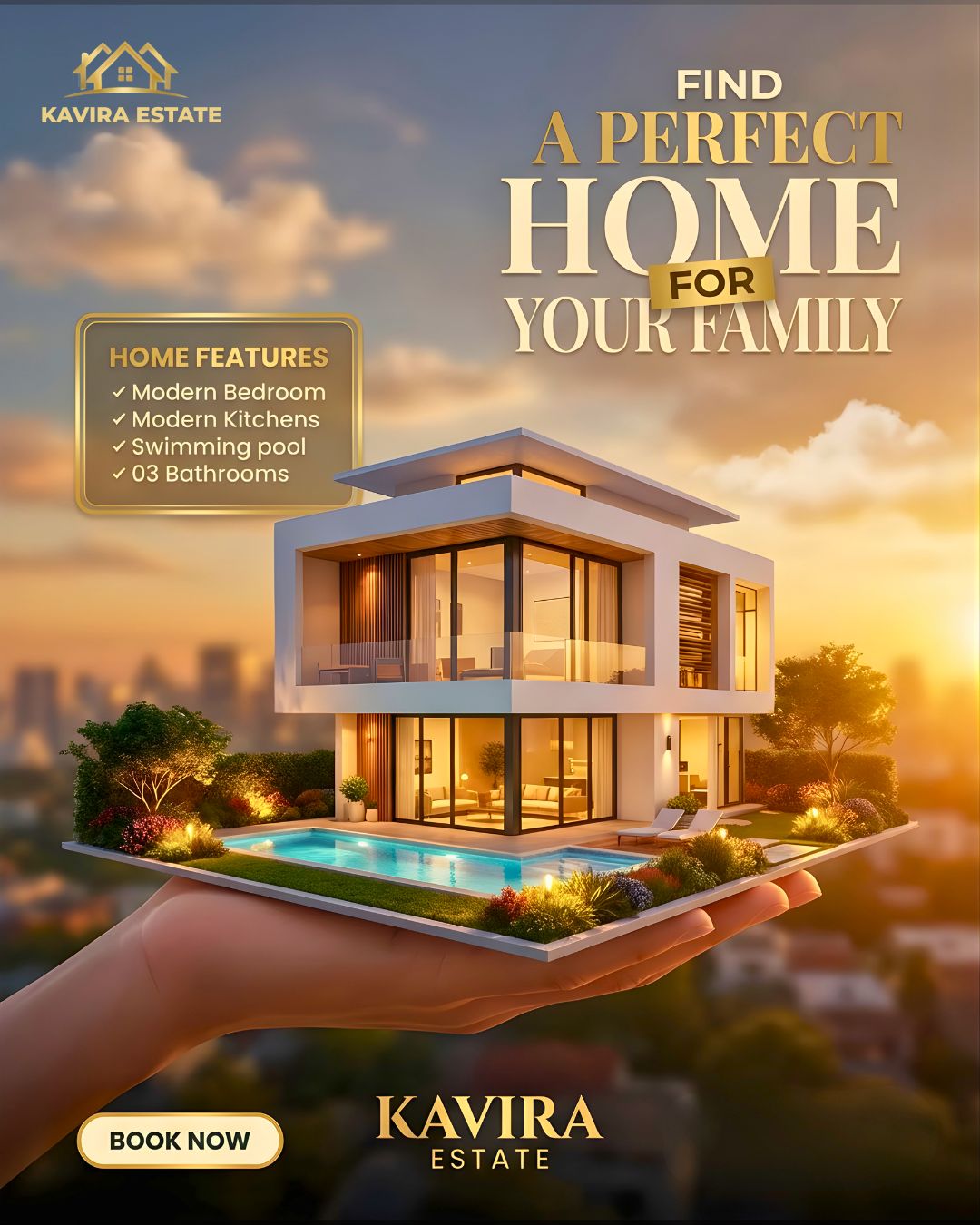 Creative Real Estate Branding & Concept Design | Kavira Estate